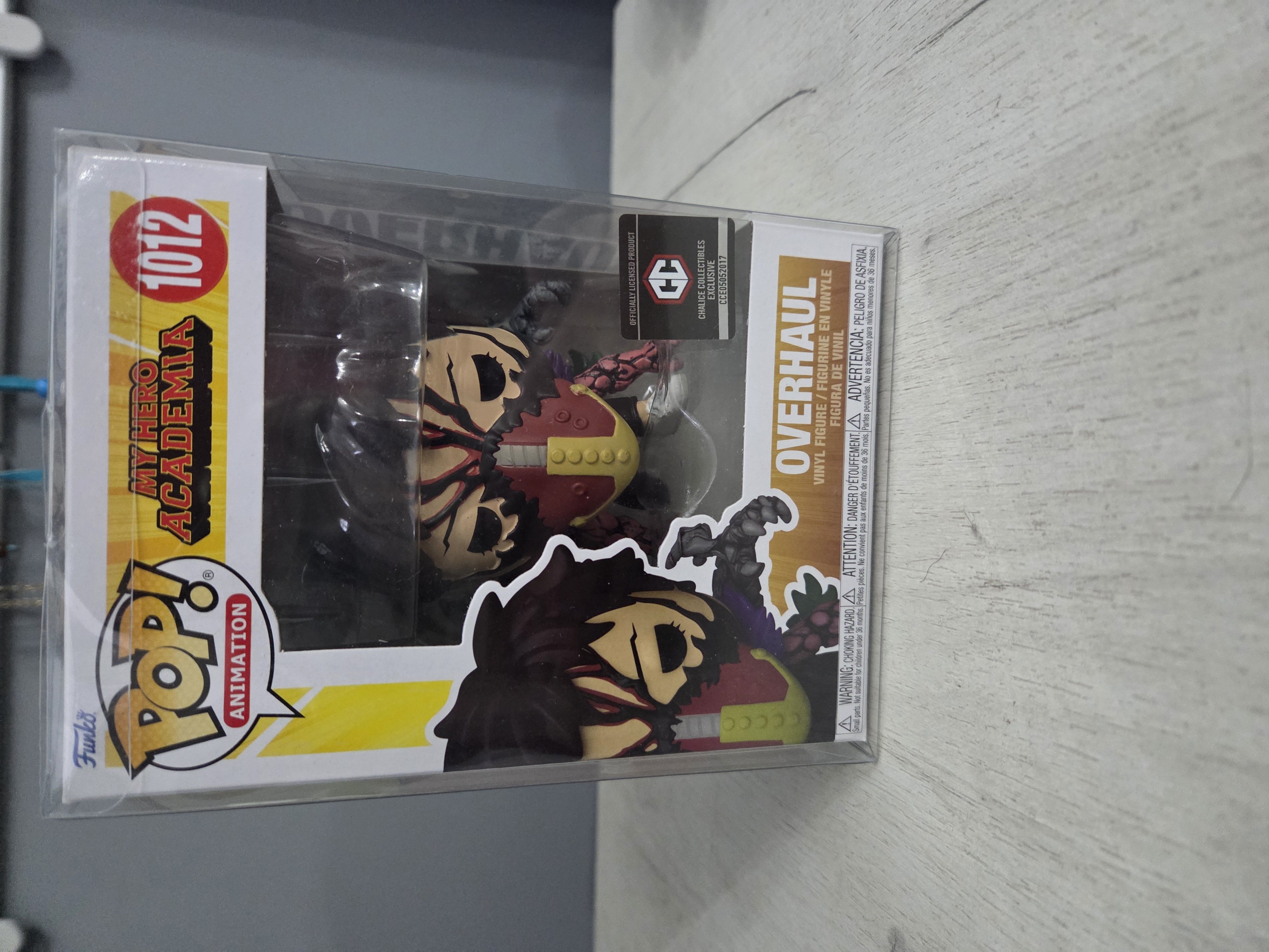 An Overhaul Funko Pop in his 1st monster form